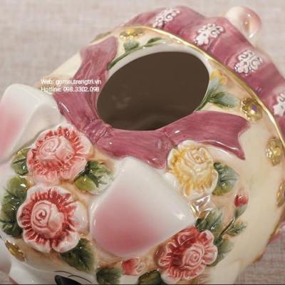 HỘP ĐỰNG GIẤY ĂN HỌA TIẾT HEO SỨ